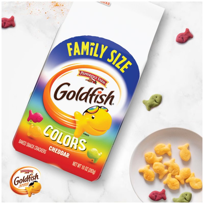 GOLDFISH CRACKERS 1 PACK COLORS FAMILY SIZE