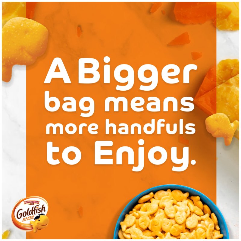 GOLDFISH FAMILY SIZE GOLDFISH CHEDDAR CRACKERS 10 OZ BAG