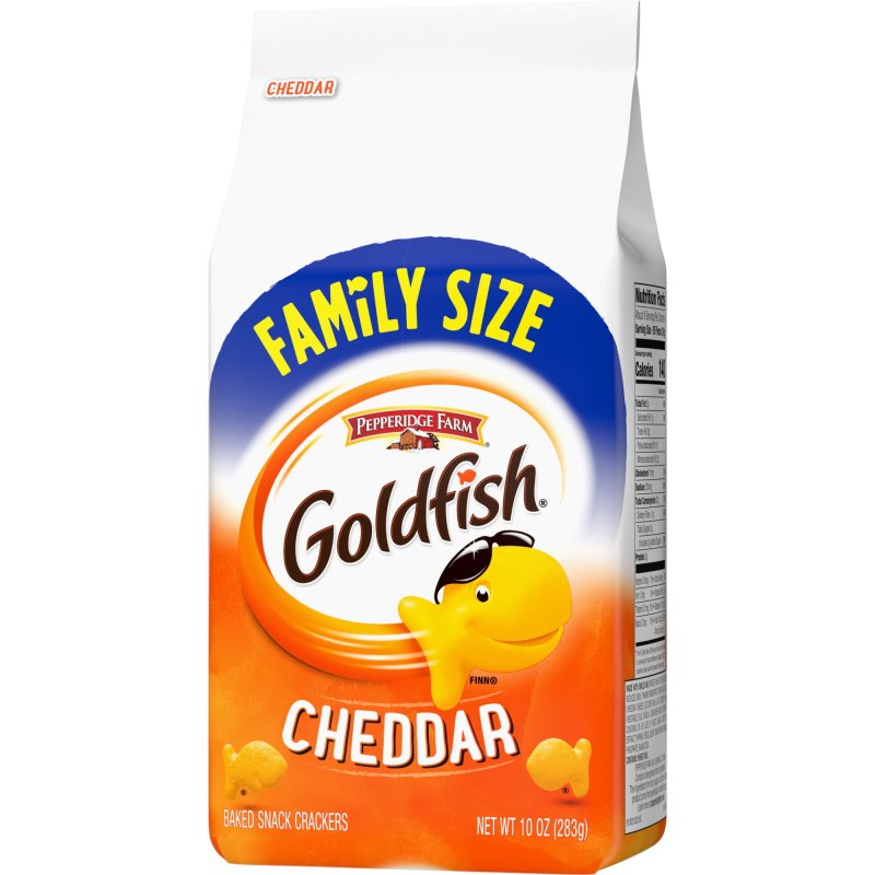 GOLDFISH FAMILY SIZE GOLDFISH CHEDDAR CRACKERS 10 OZ BAG