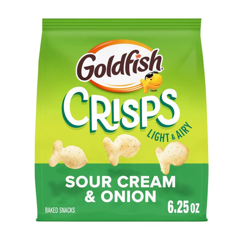GOLDFISH CRISPS SOUR CREAM AND ONION BAKED CHIP CRACKERS 1PACK