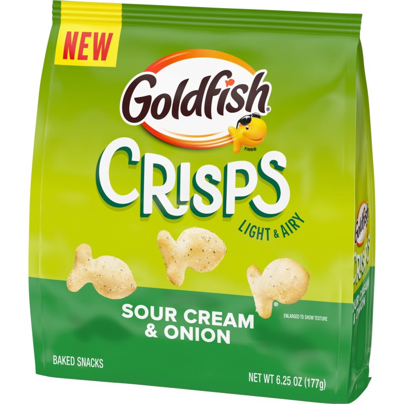GOLDFISH CRISPS SOUR CREAM AND ONION BAKED CHIP CRACKERS 1PACK