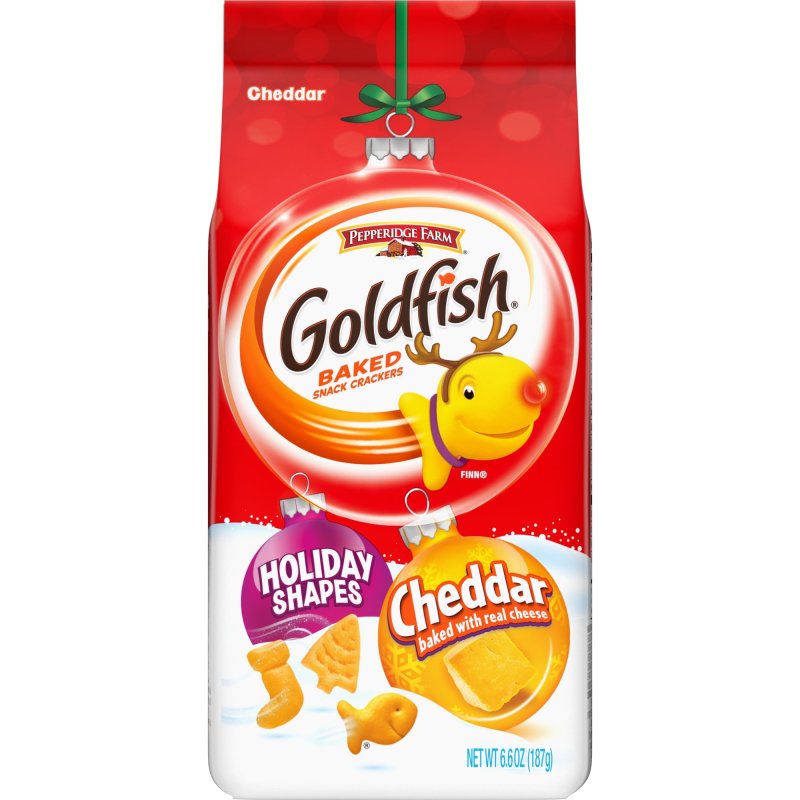 GOLDFISH PEPPERIDGE FARM GOLDFISH HOLIDAY SHAPES CHEDDAR CRACKERS - 1 PACK