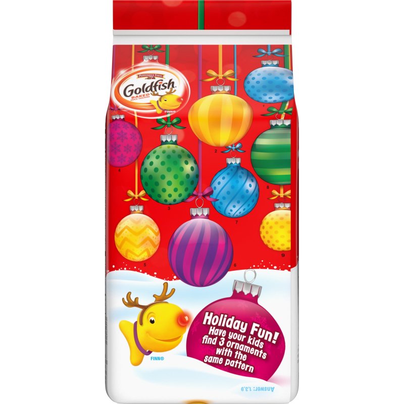 GOLDFISH PEPPERIDGE FARM GOLDFISH HOLIDAY SHAPES CHEDDAR CRACKERS - 1 PACK