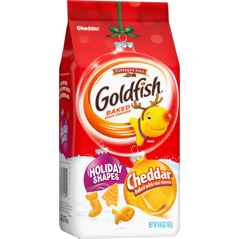 GOLDFISH PEPPERIDGE FARM GOLDFISH HOLIDAY SHAPES CHEDDAR CRACKERS - 1 PACK