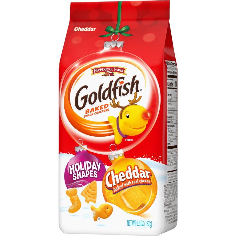 GOLDFISH PEPPERIDGE FARM GOLDFISH HOLIDAY SHAPES CHEDDAR CRACKERS - 1 PACK