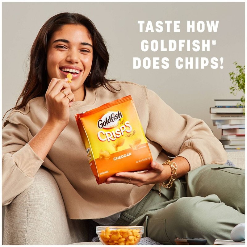 GOLDFISH PEPPERIDGE FARM GOLDFISH CHEDDAR CRISPS 6.25OZ