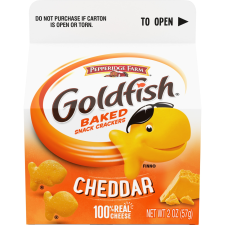 GOLDFISH CHEDDAR CHEESE CRACKERS 2 OZ 1PACK