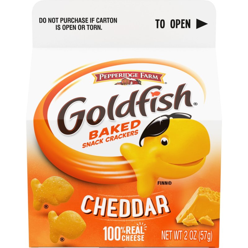 GOLDFISH CHEDDAR CHEESE CRACKERS 2 OZ 1PACK