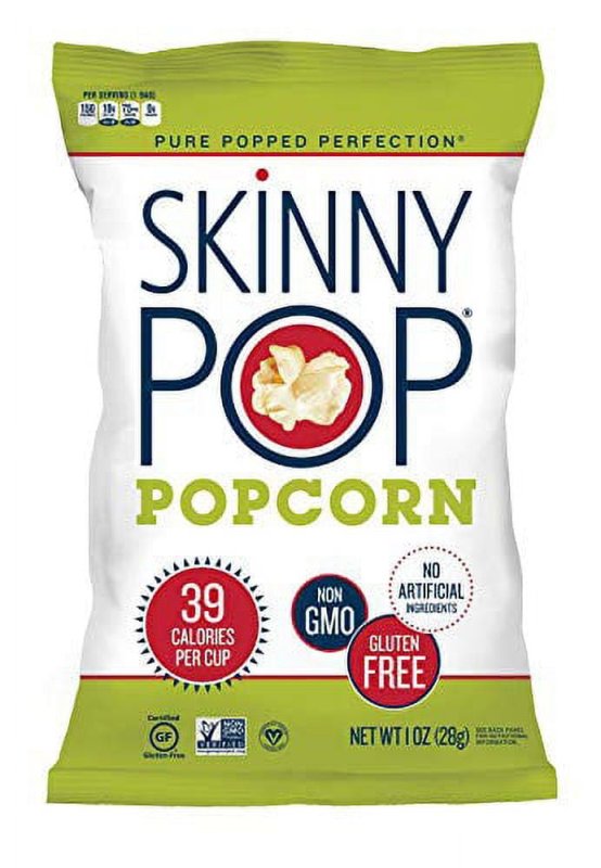 SKINNYPOP POPCORN GLUTEN FREE DAIRY FREE NON-GMO HEALTHY SNACKS