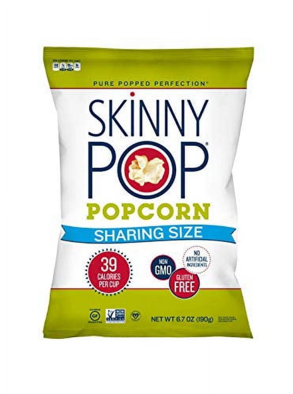 SKINNYPOP ORIGINAL POPCORN GLUTEN FREE VEGAN NON-GMO HEALTHY SNACKS SKINNY POP 6.7OZ