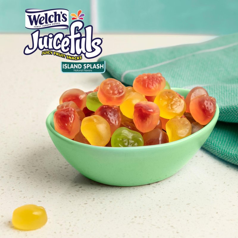 WELCH'S JUICEFULS FRUIT SNACKS BERRY BLAST ISLAND SPLASH 1 OZ 20 COUNT