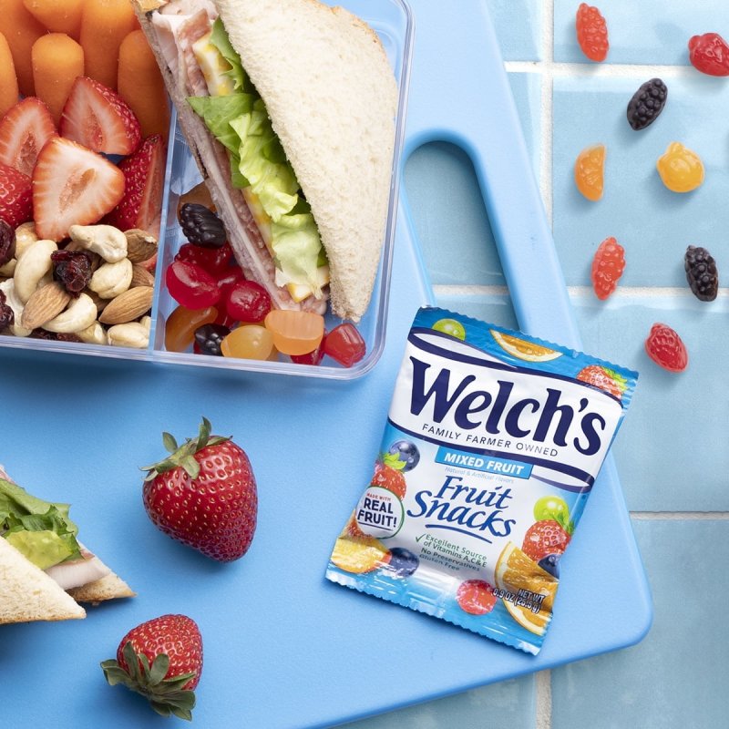 WELCH'S MIXED FRUIT BULK FRUIT SNACKS 0.8OZ POUCHES 132 COUNT CASE