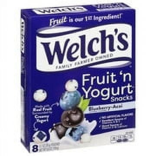 WELCH'S BLUEBERRY ACAI FRUIT N YOGURT SNACKS