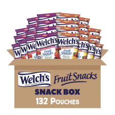 WELCH'S FRUIT PUNCH BERRIES N CHERRIES BULK SNACKS VARIETY PACK 0.8OZ POUCHES