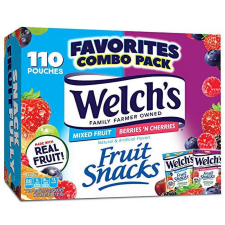 WELCH'S MIXED FRUIT & BERRIES N CHERRIES BULK VARIETY PACK 110X0.9 OZ