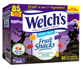 WELCH'S HALLOWEEN MIXED FRUIT SNACKS 0.5 OZ PACK