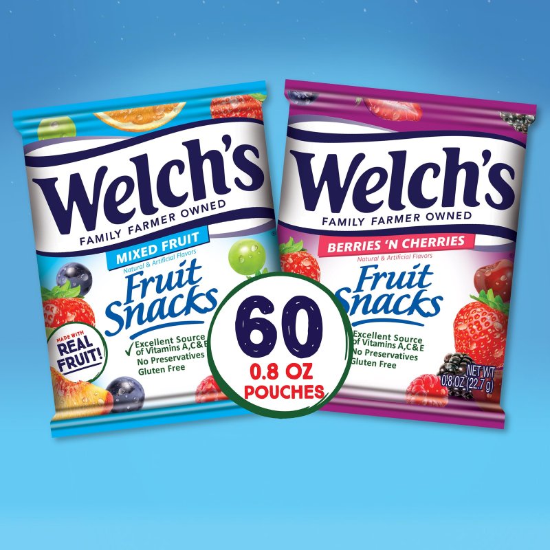 WELCHS FRUIT SNACKS MIXED YPF5 FRUIT BERRIES N CHERRIES BULK PACK 60