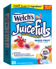 WELCHS JUICEFULS MIXED FRUIT SNACKS - 2X PACK FOR HEALTHY SNACKING