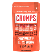 CHOMPS ANTIBIOTIC FREE PEPPERONI TURKEY 8 COUNT 1.15OZ