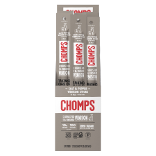 CHOMPS SEA SALT PEPPER VENISON JERKY 24 PACK 1.15OZ STICKS MEAT SNACK