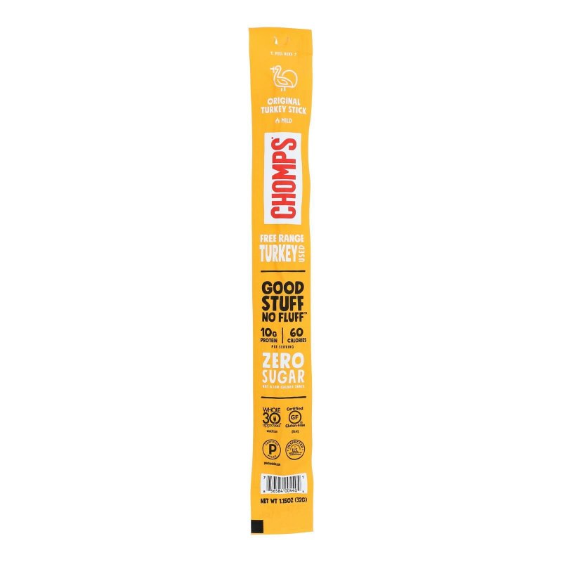 CHOMPS TURKEY STICK ORIGINAL MILD CASE OF 24 1.15 OZ