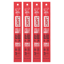 CHOMPS GRASS FED AND FINISHED ORIGINAL BEEF STICK 1.15OZ 4 PACK