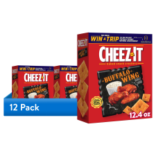 CHEEZ-IT BUFFALO WING CHEESE CRACKERS BAKED SNACK 12.4 OZ
