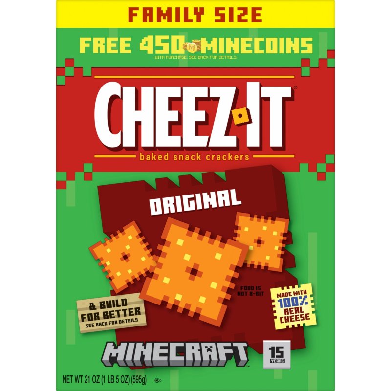 CHEEZ-IT ORIGINAL CHEESE CRACKERS BAKED SNACK 21 OZ