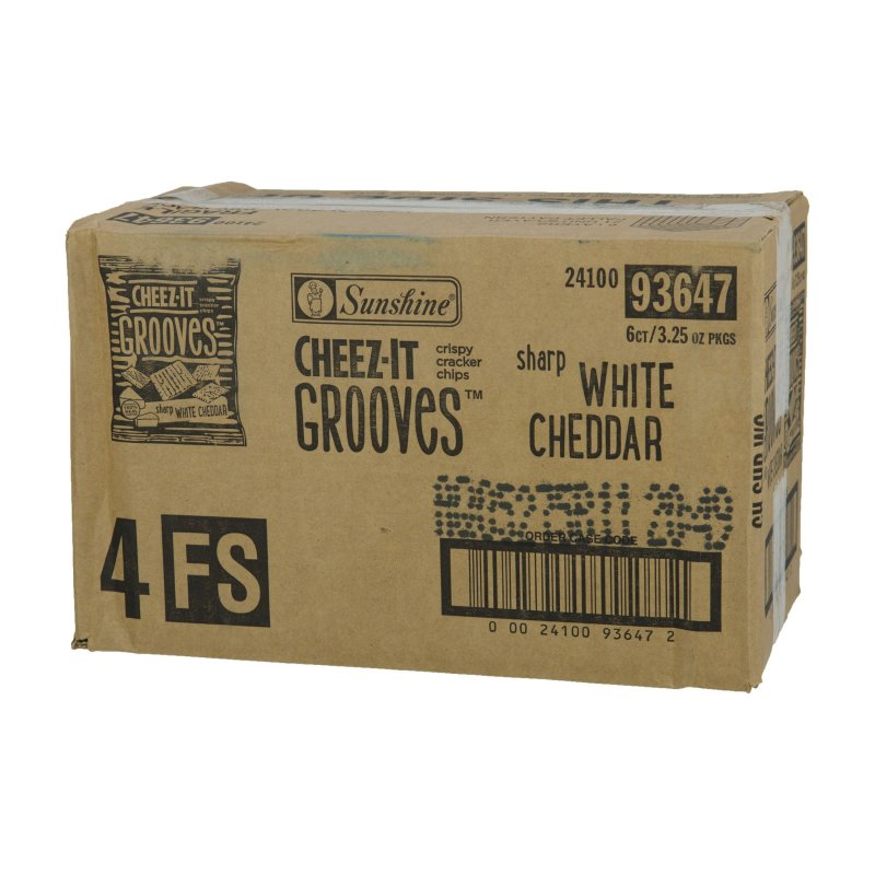 CHEEZ-IT GROOVES SHARP WHITE CHEDDAR CRISPY CRACKER