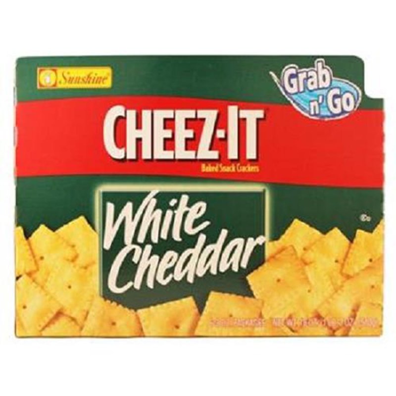 CHEEZ-IT GRAB N GO WHITE CHEDDAR CRACKERS 6 COUNT 3 OZ