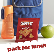 CHEEZ-IT CHEESE CRACKERS BAKED SNACK LUNCH SNACKS GRAB N' GO ORIGINAL 12OZ BOX 12 PACKS