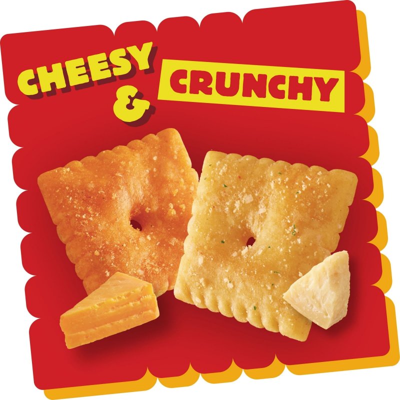 CHEEZ-IT DUOZ SHARP CHEDDAR PARMESAN CHEESE BAKED SNACK CRACKERS 12.4 OZ