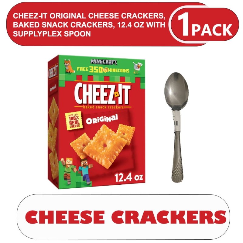 CHEEZ-IT ORIGINAL CHEESE BAKED SNACK CRACKERS 12.4 OZ