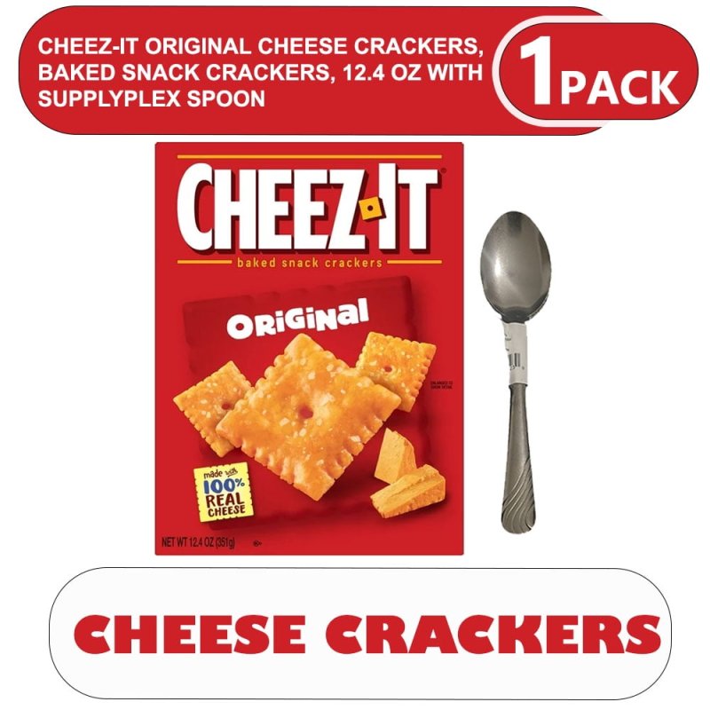CHEEZ-IT ORIGINAL CHEESE BAKED SNACK CRACKERS 12.4 OZ