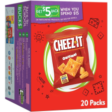 CHEEZ-IT ORIGINAL BAKED SNACK CRACKERS 1OZ 20CT