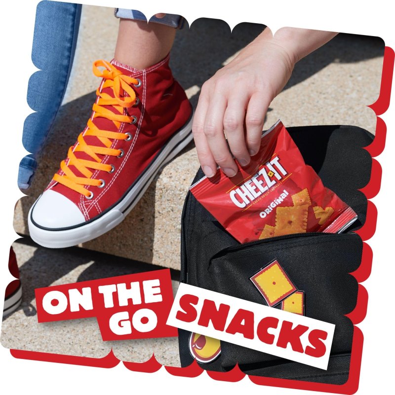 CHEEZ-IT CHEESE CRACKERS BAKED MSF2 SNACK LUNCH ORIGINAL 40 PACKS