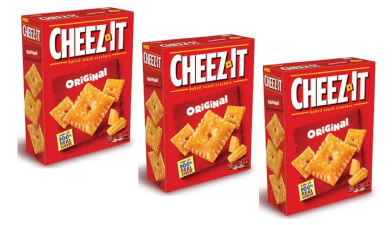 CHEEZ-IT ORIGINAL BAKED CHEESE CRACKERS 4.5 OZ 12 BOXES
