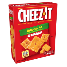 CHEEZ-IT CHEESE CRACKERS BAKED OIF8 SNACK CRACKERS REDUCED FAT ORIGINAL 4.5LB CASE 12 BOXES