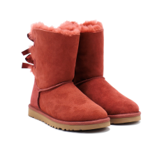 UGG WOMEN'S BAILEY BOW REDWOOD 5 M US BOOTS