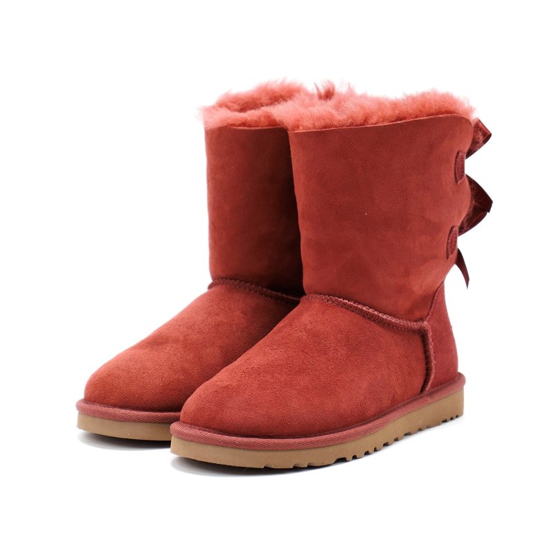 UGG WOMEN'S BAILEY BOW REDWOOD 5 M US BOOTS