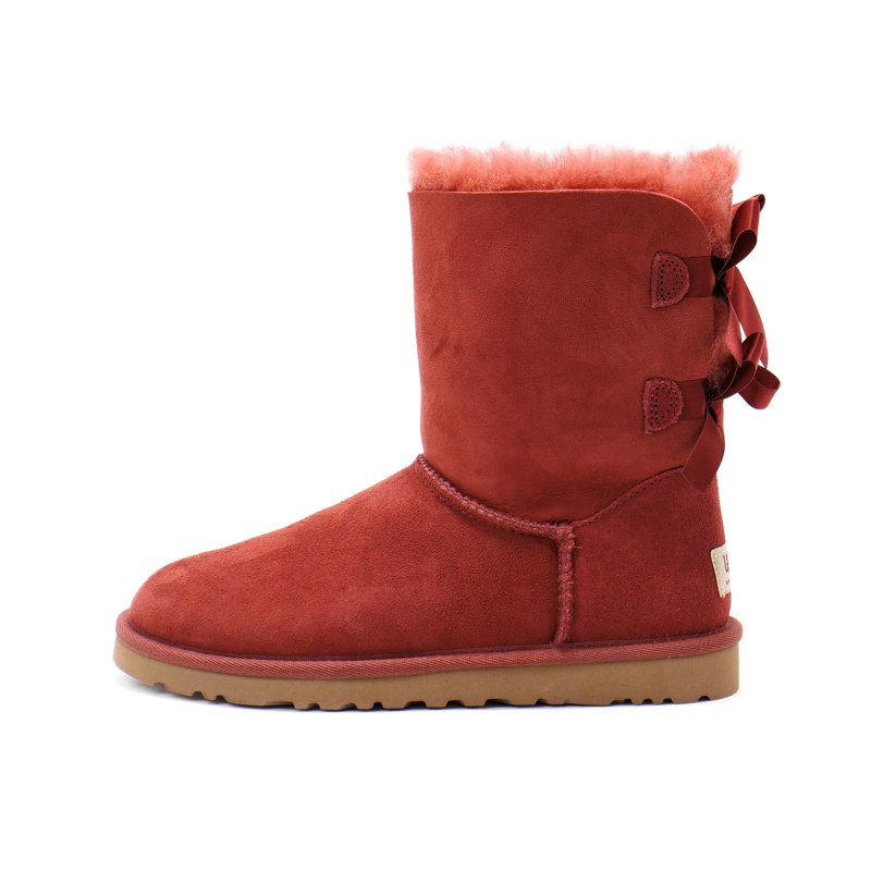 UGG WOMEN'S BAILEY BOW REDWOOD 5 M US BOOTS