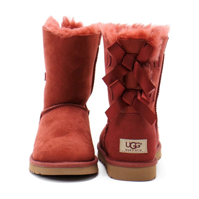 UGG WOMEN'S BAILEY BOW REDWOOD 5 M US BOOTS