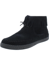 UGG WOMENS KENNADI SUEDE FRINGE BOOTIES FOR STYLISH WOMEN