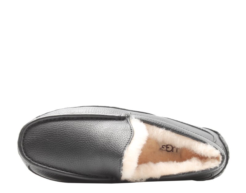 UGG AUSTRALIA ASCOT LEATHER MOCCASIN MENS SLIPPERS SIZE 7