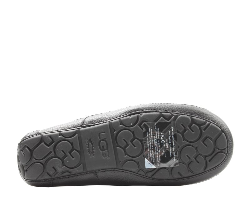 UGG AUSTRALIA ASCOT LEATHER MOCCASIN MENS SLIPPERS SIZE 7