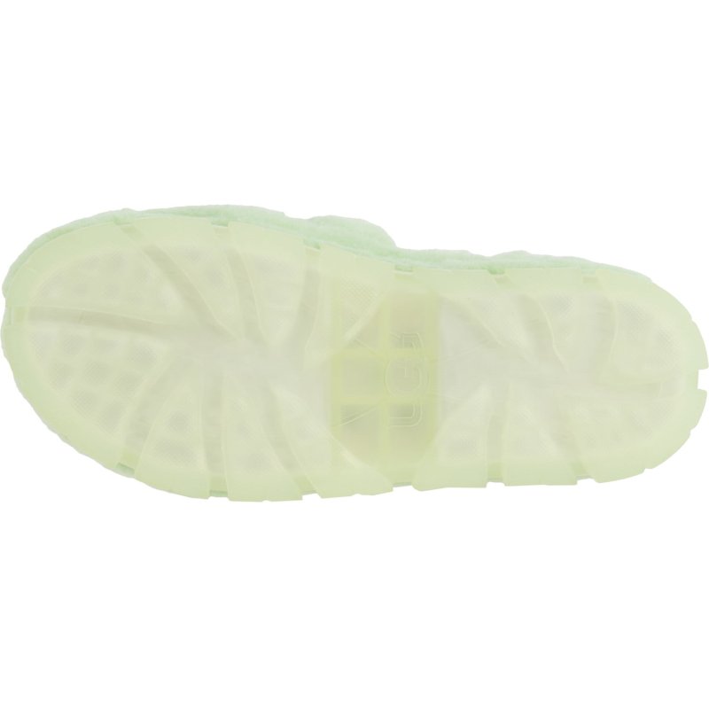 UGG FLUFFITA WOMEN'S PARAKEET GREEN SLIDE SLIPPER US 8 M SIZE