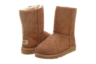 UGG GIRLS CLASSIC K CHESTNUT MID CALF WOOL BOOT 2M