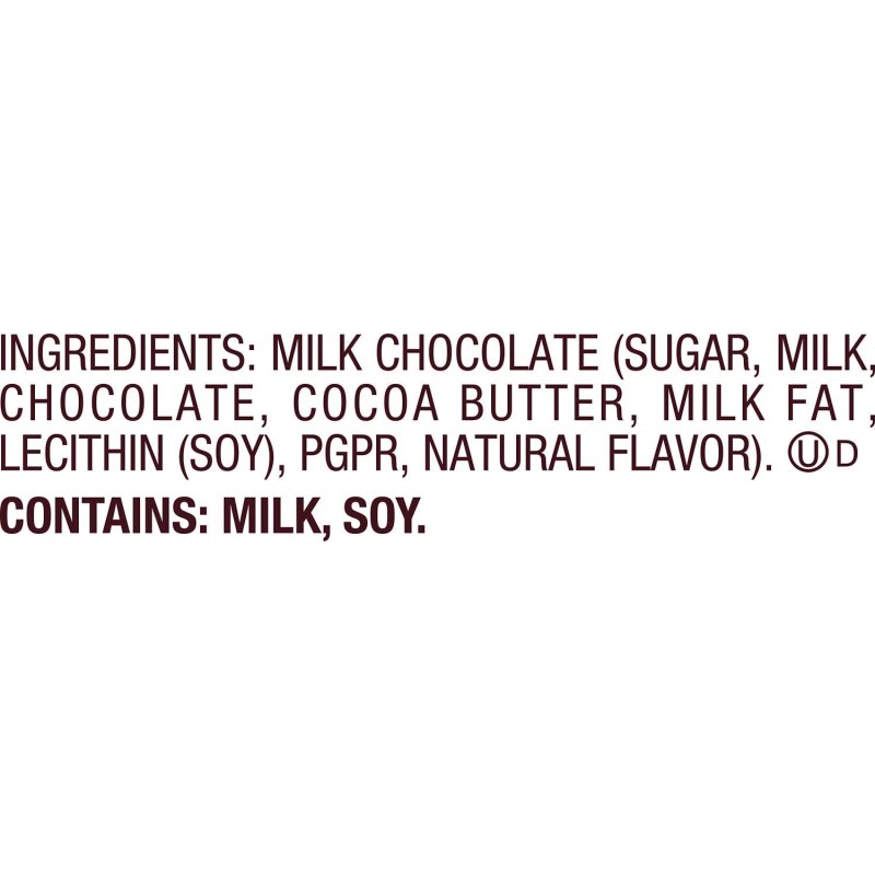 HERSHEYS MILK CHOCOLATE BARS 1.55 OZ 36 COUNT