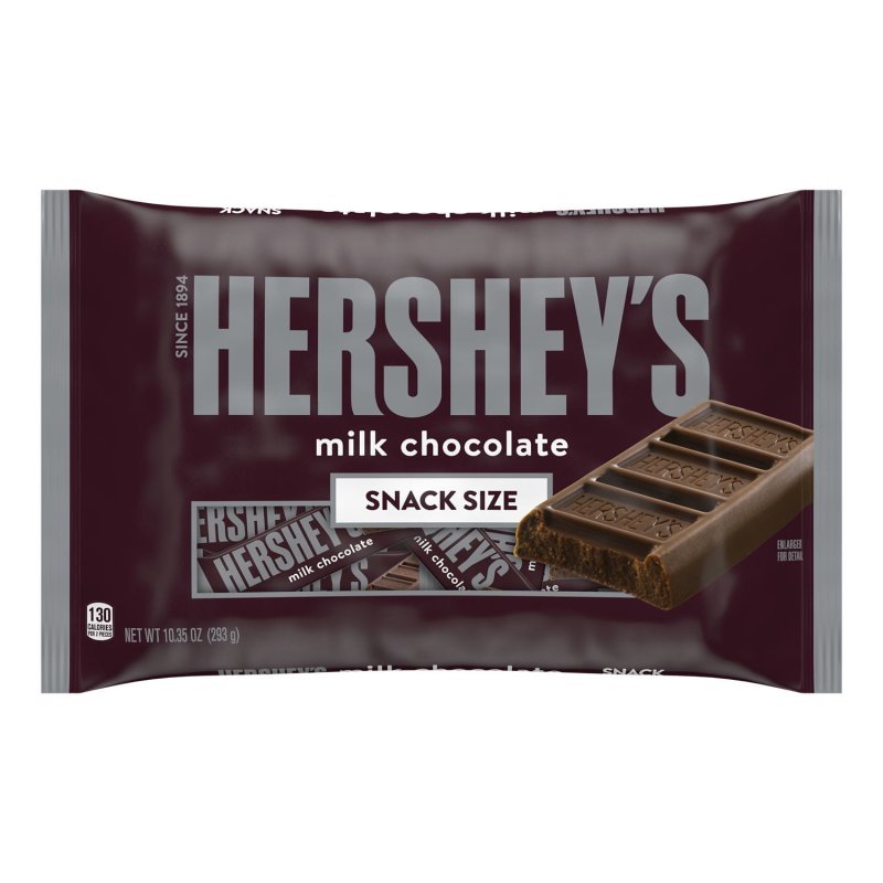 HERSHEYS MILK CHOCOLATE SNACK SIZE CANDY BAG 10.35 OZ