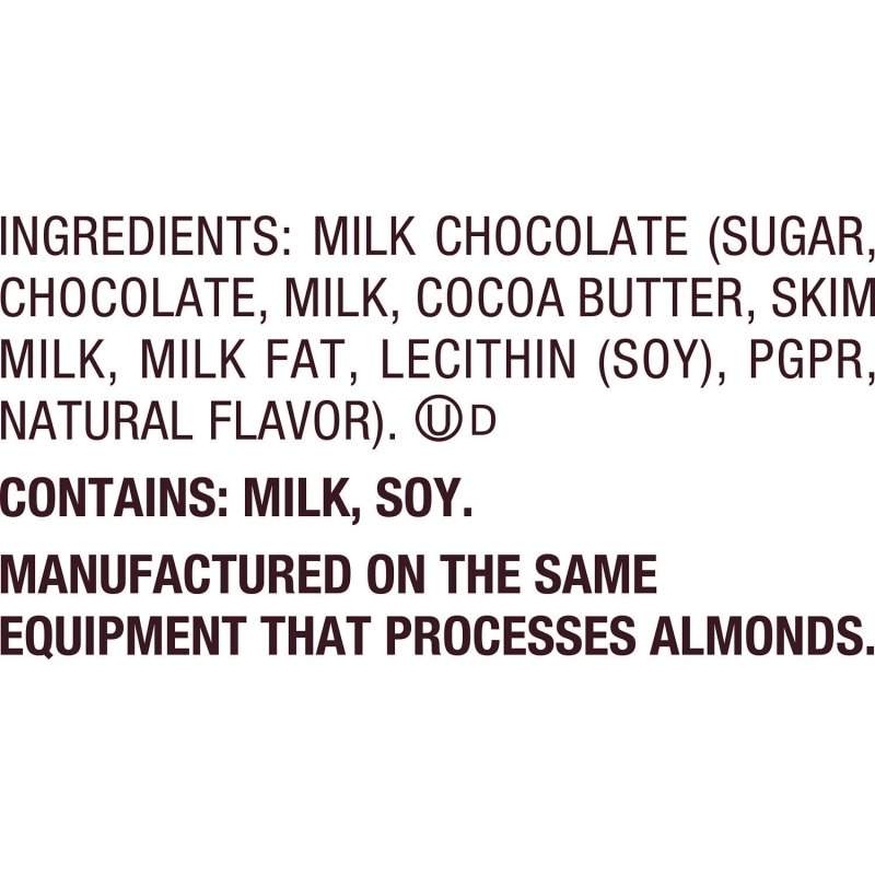 HERSHEYS MILK CHOCOLATE SNACK SIZE CANDY BAG 10.35 OZ